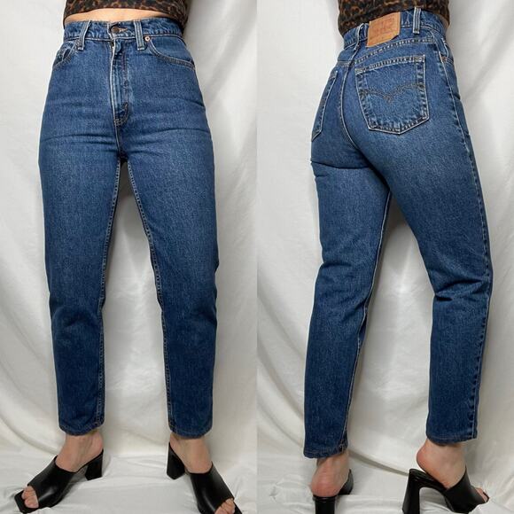 Levi's Denim - Vintage Levi's 512 mom jeans high rise waist wedgie fit slim tapered leg USA 26